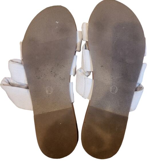 Shade & Shore Offwhite Three Strap Sandals 9 - Picture 3 of 3